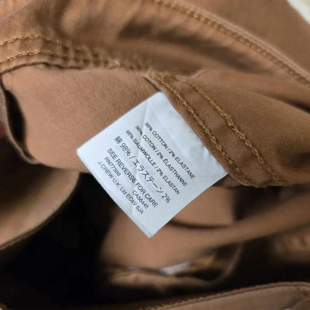 Madewell Women’s Cotton Wide Leg Crop Pants  Rustic Brown Sz25 - Picture 9 of 10